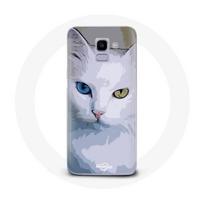 Coque pour Samsung Galaxy A6 2018 Turc de van Chat oeil bleu et oeil jaune