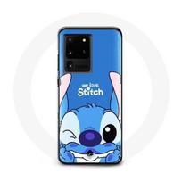 Coque pour Samsung Galaxy S20 Ultra Stitch mignon fond bleu mėlyna