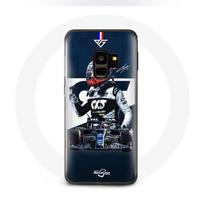Coque pour Samsung Galaxy S9 Plus Formule 1 Max Verstappen Pilote automobile F1 Bleu