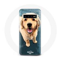 Coque pour Samsung Galaxy S10 Golden retriever Chiot