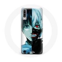 Coque pour Samsung Galaxy A50 Tokyo Ghoul Visage Moitié