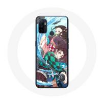 Coque pour Oppo A53 Tanjiro et Nezuko Demon Slayer Kimetsu no Yaiba Anime