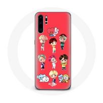 Coque pour Huawei P30 BTS TinyTAN Animation BT21 Affiche