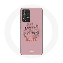 Coque pour Samsung Galaxy A52 Elite Saison 5 Affiche personnages Fanart Logo