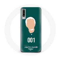 Coque pour Samsung Galaxy A70 Squid Game Oh Il nam Numéro 001