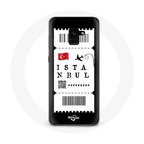 Coque pour Samsung Galaxy A8 Plus Billet d'avion Istanbul Turquie