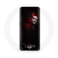 Coque pour Samsung Galaxy A8 Plus Lucifer Série fond noir