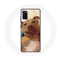 Coque pour Oppo A16 American Pit Bull Terrier Marron