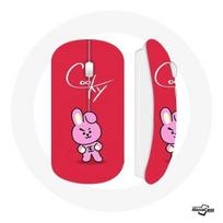 Belaidis pelė - MANIACASE - BT21 Cooky - Raudonas fonas - Suderinamas su Mac ir PC - USB wifi