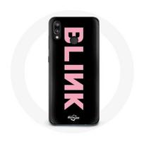 Coque pour Huawei P20 Lite Blink Fandom Blackpink Logo Rose Fond Noir