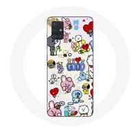 Coque pour Samsung Galaxy A51 BTS Bangtan Sonyeondan BT21 Van Tata Chimmy Cooky Rj Koya Mang Et Shooky