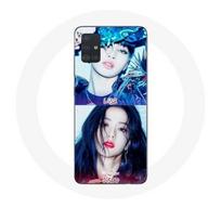 Coque pour Samsung Galaxy A51 5G Blackpink Groupe K-pop Filles Lisa et Jisoo Lovesick girls poster the album