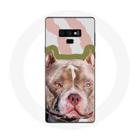 Coque pour Samsung Galaxy Note 9 Chien de Pitbull marron
