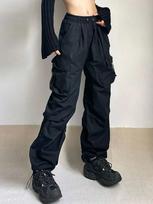 Harajuku Oversized Elegant Cargo Pants Women Streetwear Vintage Y2k Wide Leg Baggy Female Hip Hop Fashion Pockets Sweatpants 2024 S juoda