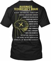 Avionics Technician Technicians Brain Sleep Tee Unisex T-Shirt S
