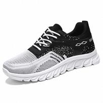 Men's New Sports Shoes Soft Sole Breathable Casual Shoes Trendy Men's Casual Shoes 39 black