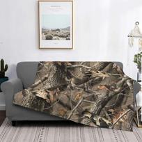 Real Tree Camouflage Camo Antklodė Flanelinė Visų Sezonų Karinė Populiari Šilta Antklodė Lovai Sofai Lovos Patalynei 75x100cm 30x40in
