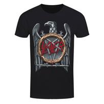 Slayer Silver Eagle Metal Band Black Unisex T-Shirt S