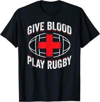 Give Blood Play Rugby Unisex T-Shirt S