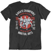 Karate Martial Arts Mma Champions Training Top Gym Fitness Tee Unisex T-Shirt S white