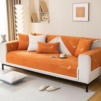 Yeni kış kalın peluş kanepe kılıfı oturma odası için nakış yumuşak kanepe Mat havlu evrensel kaymaz toz geçirmez kanepe Slipcovers 70x70cm 1pcs