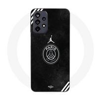 Case - Maniacase - Galaxy A23 4G - Black - PSG Jordan logo - Flexible juoda