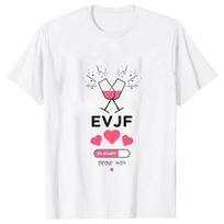 Marškinėliai Evjf Femme prancūzų merginų mergvakario marškinėliai Team Bride Squad marškinėliai Vestuvių vakarėlis Draugai Vestuvių mergvakaris Top L white