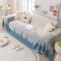 Seasonal Universal Chenille Tassel Anti Cat Paw Sofa Cover Cloth 180*130cm beige