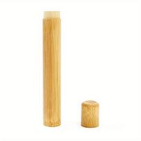 Bamboo Case Toothbrush Bamboo Tube for Adult Toothbrush Case Hand Made Tooth Brushes Accessories 1pc beige
