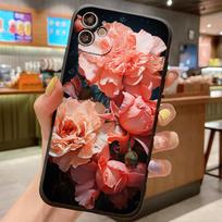 Flower Silicon Case For Samsung Galaxy A54 A53 A33 A14 A24 A34 A13 A22 A73 A23 A72 A52 A32 A02S A51 A30S A50 A71 A10 A12 5G Case For Samsung A51(4G) red