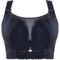 Seksualios Push Up liemenėlės Liemenėlės CDE Bralette Moteriškas apatinis trikotažas Belaidis apatinis trikotažas Nėriniai liemenėlė, didelė 36–48 moterims 48/110E juoda