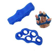 Hand Finger Strength Exerciser Trainer Strengthener Grip Resistance Band Tension mėlyna