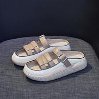 Batai Moteriški Stilingi sandalai Moteriški Laisvalaikio šlepetės Paplūdimio sandalai Moteriški Mulai Patogūs Buteliai Sandalias De Mujer 35 gray