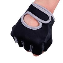 YFASHION 1 PAOR Puspirštinės pirštinės Sportinė sporto salė Svorio kilnojimo pratimams Fitneso pirštinės vyrams Moterims Gym Fitness Rankų atrama M gray