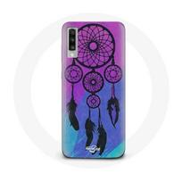 Case for Samsung Galaxy A70 Dream Catcher Black Blue and Purple Background