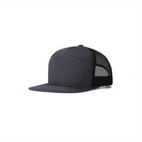 Breathable Patchwork Mesh Snapback Cap Adjustable Sun Protection Baseball Cap For Women Men Summer Hiking Trucker Hats Dad Hat