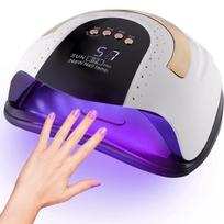 268W UV LED nagų lempa džiovintuvas geliniam lakui 4 laikmačiai UV nagų lempa profesionali nagų lemputė 57 vnt. lemputės karoliukai ir automatinis jutiklis us