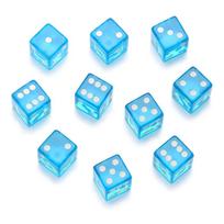 10PCs/set 19MM Board Game Toy Gift Entertainment Dices Dice Acrylic blue