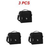 Outdoor Camping Camping Storage Bag Camping Meal Bag Large Storage Lamp Tableware Bag Camping Tool Picnic Camp Travel Bag Style B 3pcs black