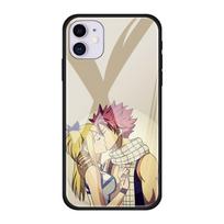 Tempered Glass Case for iPhone 12 Mini 11 12 Pro Max 7 8 XR SE X XS MAX 6 6s 7 8 Plus 11 Pro Fairy Tail Erza Natsu Phone Cover iPhone 6S Plus