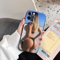 Sexy Ass Tattoo Beach Bikini Woman Girl telefono dėklas, skirtas iPhone 6 7 8 Plus SE 2022 11 12 13 Pro Xs Max Mini XR XS dėklas, minkštas dangtelis iPhone 5 5S SE black