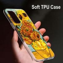 Sunflower Van Gogh For OPPO Reno7 SE 6 5 Z F 4G 5G Find X2 X3 Neo Lite Pro Plus Transparent Soft Phone Case Coque OPPO Find X2 Neo orange