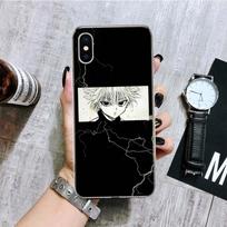 Hunter X Hunter Killua telefono dėklas iPhone 11 12 13 14 Pro XS XR X Max 7 8 6 6S Plus Mini + 5 SE raštu individualizuotas Coque iPhone 11 gray