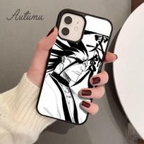 Kenpachi Zaraki Bleach telefono dėklas iPhone 11 12 13 14 Pro Max mini X XR XS SE 2020 5 6S 7 8 Plus Samsung Galaxy S21 S22 dangtelis Samsung S22ultra black