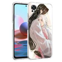 Silicone Cover For Xiaomi Redmi Note 10 9 Pro 9S 8 9C 7 8T 10S 9A 7A 8A K40 K20 Shockproof Soft Phone Case Style Tian Guan Ci Fu Redmi K20 white