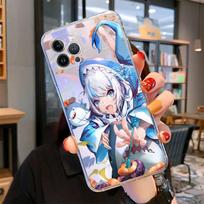 Gawr Gura Phone Case For iPhone 14 13 12 11 Pro Max XS X XR SE 2020 6 7 8 Plus Mini Transparent Shell 6plus or 6s plus
