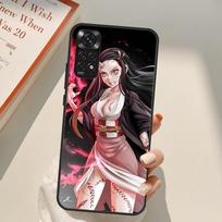 Nezuko Kamado Demon Slayer Case For Xiaomi Redmi Note 11 Pro 8 9 11S 10S 9S Note 10 Pro Cover For Redmi 10 10C 9A 9C Redmi 9 black