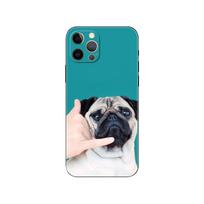 Funny Pug Dog phone case for iphone 5 5s 2020se 6 6s 7 8 plus x 10 XR XS 11 12 13 mini pro MAX black tpu back cover iphone 13pro MAX beige
