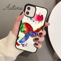 Cute Sea Turtle Phone Case for iPhone 11 12 13 14 Pro Max mini X XR XS SE 2020 6 7 8 Plus Samsung Galaxy S21 S22 shell coque Samsung S22ultra black