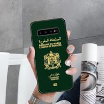 Algeria Morocco Chile Turkey Passport Phone Case For Samsung Galaxy S22 S20 Ultra S20 S22 Plus S21 S10 S9 S8 Plus S10E S20 FE S22Ultra 5G gray